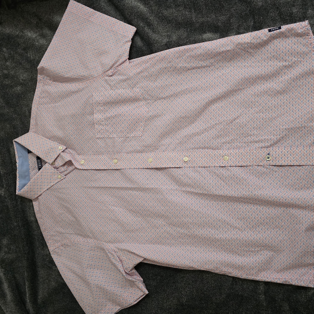 Izod Pink Casual Button Down Shirt